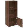 Stylish Brown Oak Bookcase | 31x24x77 cm Engineered Wood