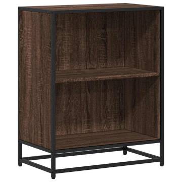 Brown Oak Book Cabinet 60x35x76 cm - Durable & Stylish