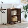 Brown Oak Book Cabinet 60x35x76 cm - Durable & Stylish