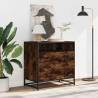 Stylish Drawer Cabinet in Smoked Oak - 70x41x70 cm