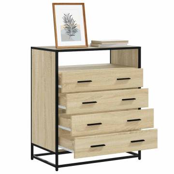 Stylish Drawer Cabinet Sonoma Oak - Durable & Elegant Design