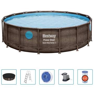 Bestway Power Steel Swimming Pool Set 488x122 cm - Fun in Style