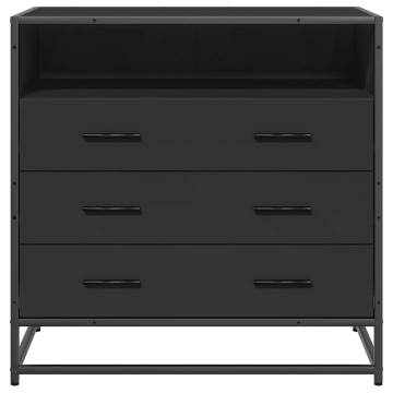 Stylish Black Drawer Cabinet - 70x41x70 cm | HipoMarket