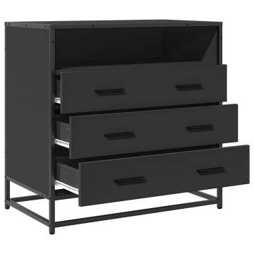 Stylish Black Drawer Cabinet - 70x41x70 cm | HipoMarket