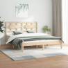 Bed Frame Solid Wood Pine 120x200 cm Colour natural Size 120 x 200 cm 