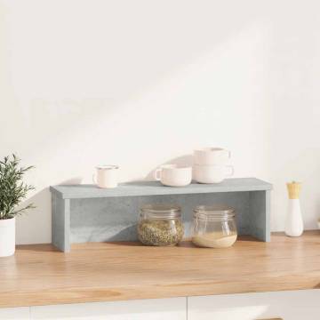 Stackable Kitchen Rack - Concrete Grey 50x15x16 cm | Hipo Market