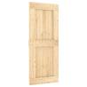 Sliding Door with Hardware Set - Solid Pine Wood 85x210 cm