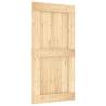 Solid Wood Pine Sliding Door with Hardware Set | 100x210 cm