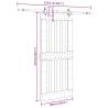 Solid Wood Pine Sliding Door with Hardware Set | 100x210 cm