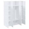 Storage Cube Organiser with 20 Cubes & Hanging Rods | Hipo Market