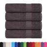 4 pcs Anthracite Shower Towels - 100% Cotton, Extra Absorbent