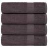  Bath Towels 4 pcs Anthracite 100x150 cm 360 gsm 100% Cotton Colour anthracite Size 100 x 150 cm Quantity in Package 4 