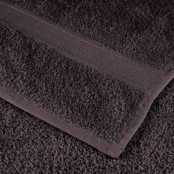 Premium 4-Piece Anthracite Bath Towels - 100% Cotton, 100x150 cm