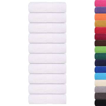 Soap Towels 50 pcs White 30x30 cm | 100% Cotton, 360 gsm