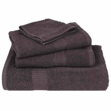 High-Quality Anthracite Towels - 100% Cotton, 10 pcs | HipoMarket