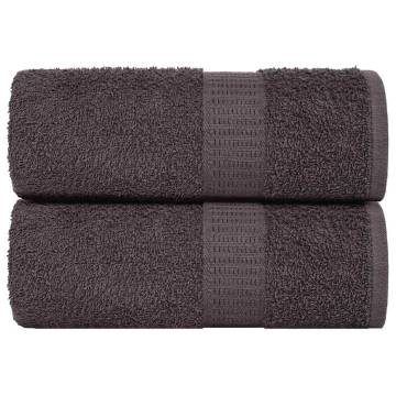 Soap Towels 2 pcs Anthracite - 100% Cotton | HipoMarket