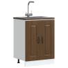  Sink Base Cabinet Kalmar Brown Oak 60x46x81.5 cm Engineered Wood Colour brown oak Quantity in Package 1 Model sink base cabinet 60 cm Number of 