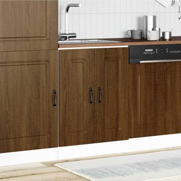 Kalmar Brown Oak Sink Base Cabinet - Perfect Kitchen Storage