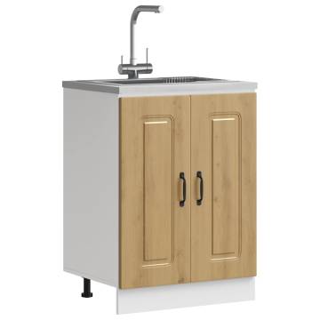 Kalmar Sink Base Cabinet - Artisan Oak 60x46x81.5 cm