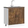  Sink Base Cabinet Kalmar Smoked Oak 80x46x81.5 cm Engineered Wood Colour smoked oak Quantity in Package 1 Model sink base cabinet 80 cm Number of 