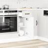 Kalmar High Gloss White Kitchen Base Cabinet - Durable & Practical