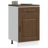  Kitchen Base Cabinet Kalmar Brown Oak Engineered Wood Colour brown oak Quantity in Package 1 Model kitchen base cabinet 50 cm Number of 