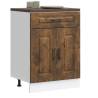  Kitchen Base Cabinet Kalmar Smoked Oak Engineered Wood Colour smoked oak Quantity in Package 1 Model kitchen base cabinet (2 doors 1 drawer) 60 cm Number of 