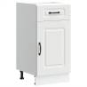 Kalmar White Engineered Wood Kitchen Base Cabinet