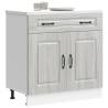  Kitchen Base Cabinet Kalmar Grey Sonoma Engineered Wood Colour grey sonoma Quantity in Package 1 Model kitchen base cabinet 80 cm Number of 