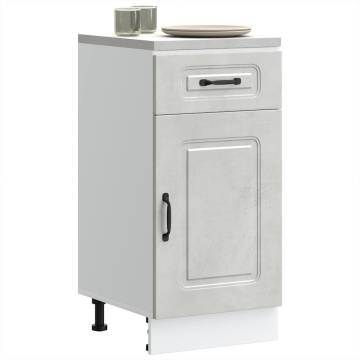 Kitchen Base Cabinet Kalmar - Concrete Grey - Hipomarket