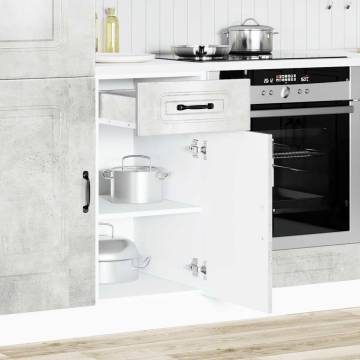 Kitchen Base Cabinet Kalmar - Concrete Grey - Hipomarket