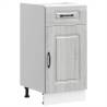 Kalmar Grey Sonoma Kitchen Base Cabinet - Ample Storage & Durable