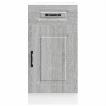 Kalmar Grey Sonoma Kitchen Base Cabinet - Ample Storage & Durable