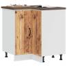  Kitchen Corner Base Cabinet Kalmar Old Wood Engineered Wood Colour old wood Quantity in Package 1 Model corner cabinet 75.5 cm Number of 