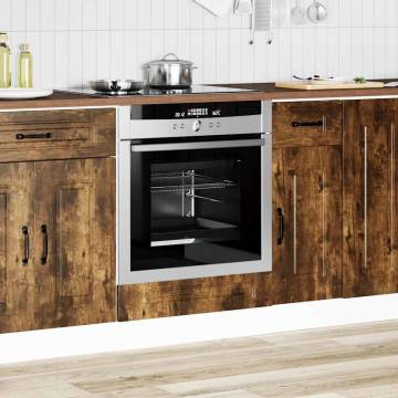 Oven Cabinet Kalmar in Smoked Oak - Stylish & Durable Storage