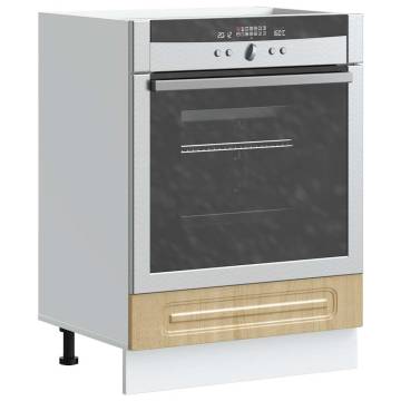 Oven Cabinet Kalmar Sonoma Oak - Durable Engineered Wood