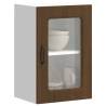  Kitchen Wall Cabinet with Glass Door Kalmar Brown Oak Engineered Wood Colour brown oak Quantity in Package 1 Model wall glass cabinet 40 cm Number of 