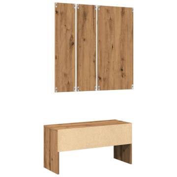 Hallway Furniture Set - Artisan Oak Engineered Wood