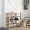 Sonoma Oak Shoe Rack - Stylish & Space-Saving Storage Solution