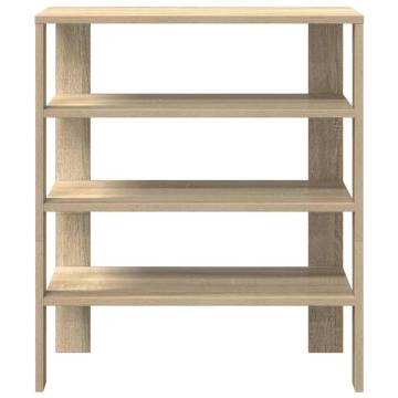 Sonoma Oak Shoe Rack - Stylish & Space-Saving Storage Solution