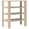 Sonoma Oak Shoe Rack - Stylish & Space-Saving Storage Solution