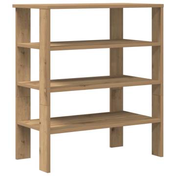 Shoe Rack Artisan Oak 61x32x70 cm - Durable & Stylish Storage