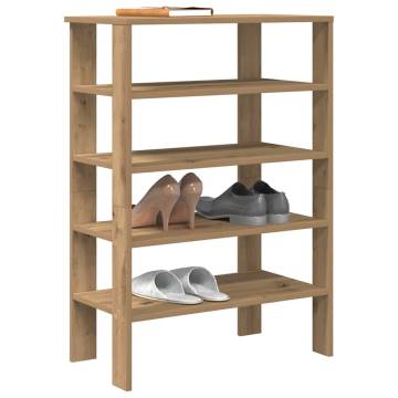 Shoe Rack Artisan Oak - Stylish & Durable Storage Solution