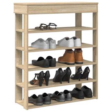 Shoe Rack Sonoma Oak 80x30x98 cm - Stylish & Space-Saving