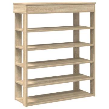 Shoe Rack Sonoma Oak 80x30x98 cm - Stylish & Space-Saving