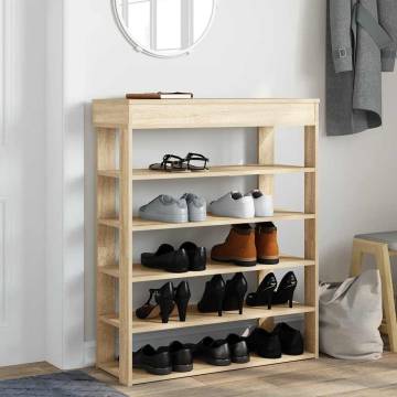 Shoe Rack Sonoma Oak 80x30x98 cm - Stylish & Space-Saving