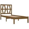 Honey Brown Solid Wood Pine Bed Frame 100x200 cm | Hipo Market