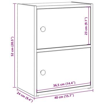 Bookcase Sonoma Oak - Stylish Storage Solution | HipoMarket UK