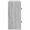 Stylish Grey Sonoma Bookcase - 40x24x52 cm Engineered Wood