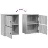 Stylish Grey Sonoma Bookcase - 40x24x52 cm Engineered Wood